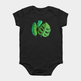 Tropical Leaves #3 Baby Bodysuit